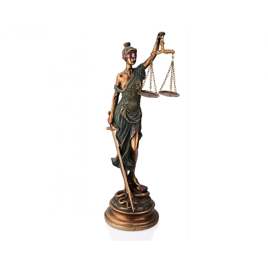PR39-1021 - Kadın Figürlü Adalet Terazisi 54cm