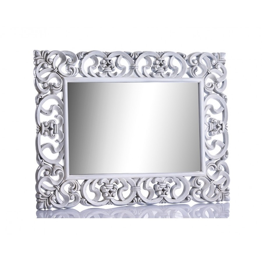 PR42-1010 - Beyaz İşlemeli Ayna 130*101