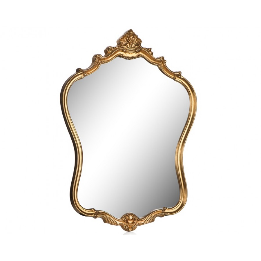 PR42-1056 - Taçlı Altın Şekilli Ayna 72*57