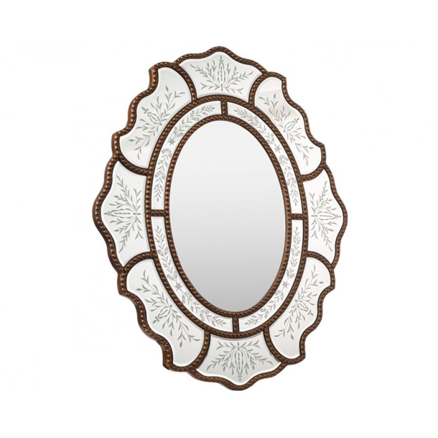 PR75-1018 - Altın Çerçeveli Venedik Ayna 82*68