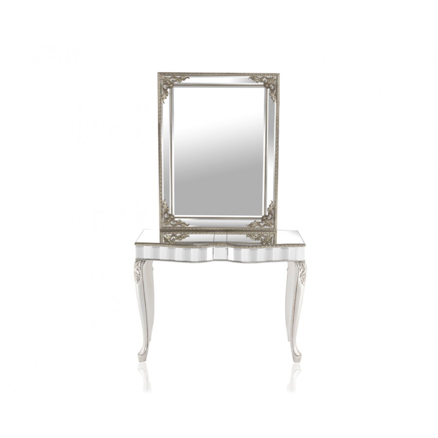 PR89-1043 - Pescara Silver Dresuar Ayna Seti 110*88*40 cm