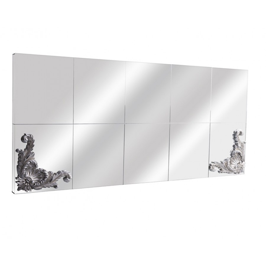 AHD-1681 - Gümüş - Kabartmalı Büyük Ayna 200*90