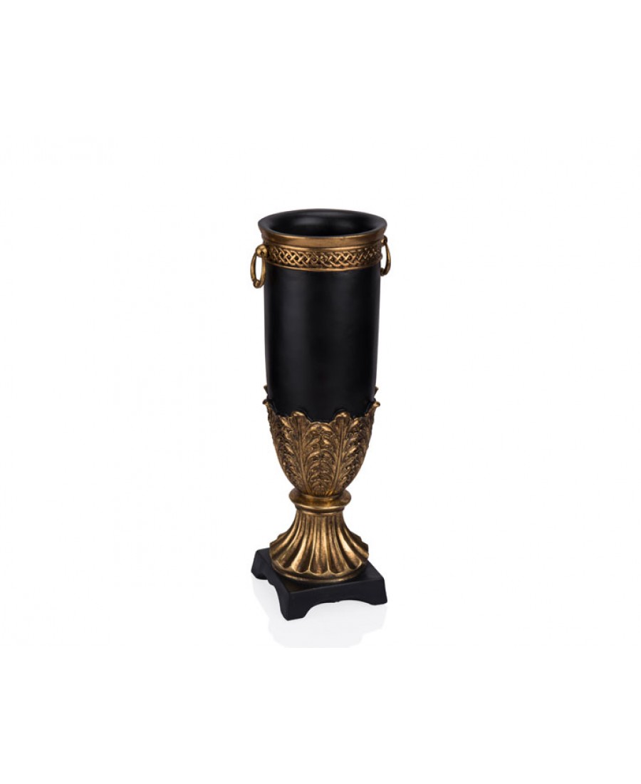 PR12-1013 - Altın Siyah Vazo 14*13*40