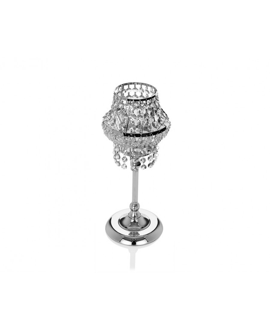 PR14-1129 - Gümüş Kristal Mumluk 18*18*42