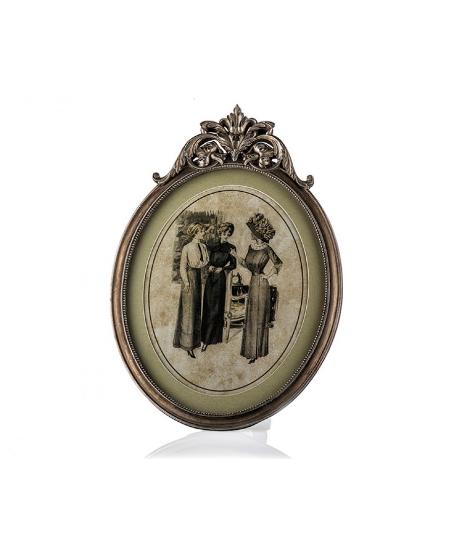 PR30-1056 - İnsan Figürlü Gümüş Çerçeve-Tablo 42*30