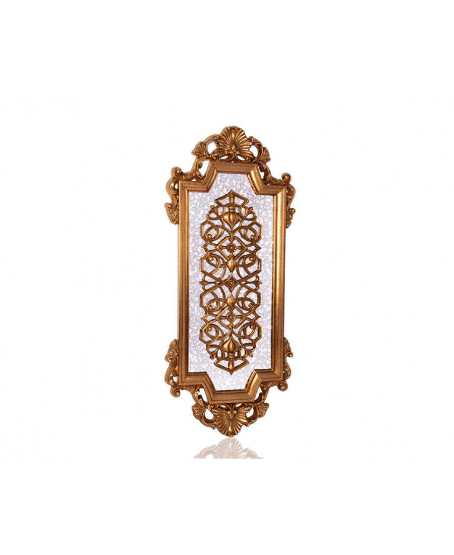 PR42-1085 - Ayna üzeri Altın Motifli Ayna 124*49