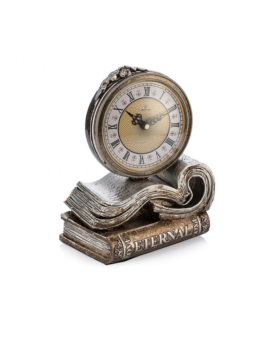 PR53-1035 - Kitap Figürlü Masa Saati 25*20