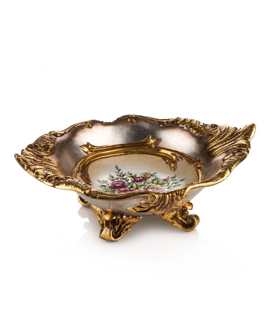 PR58-1045 - Altın Çiçek Desenli Meyvelik 37*27