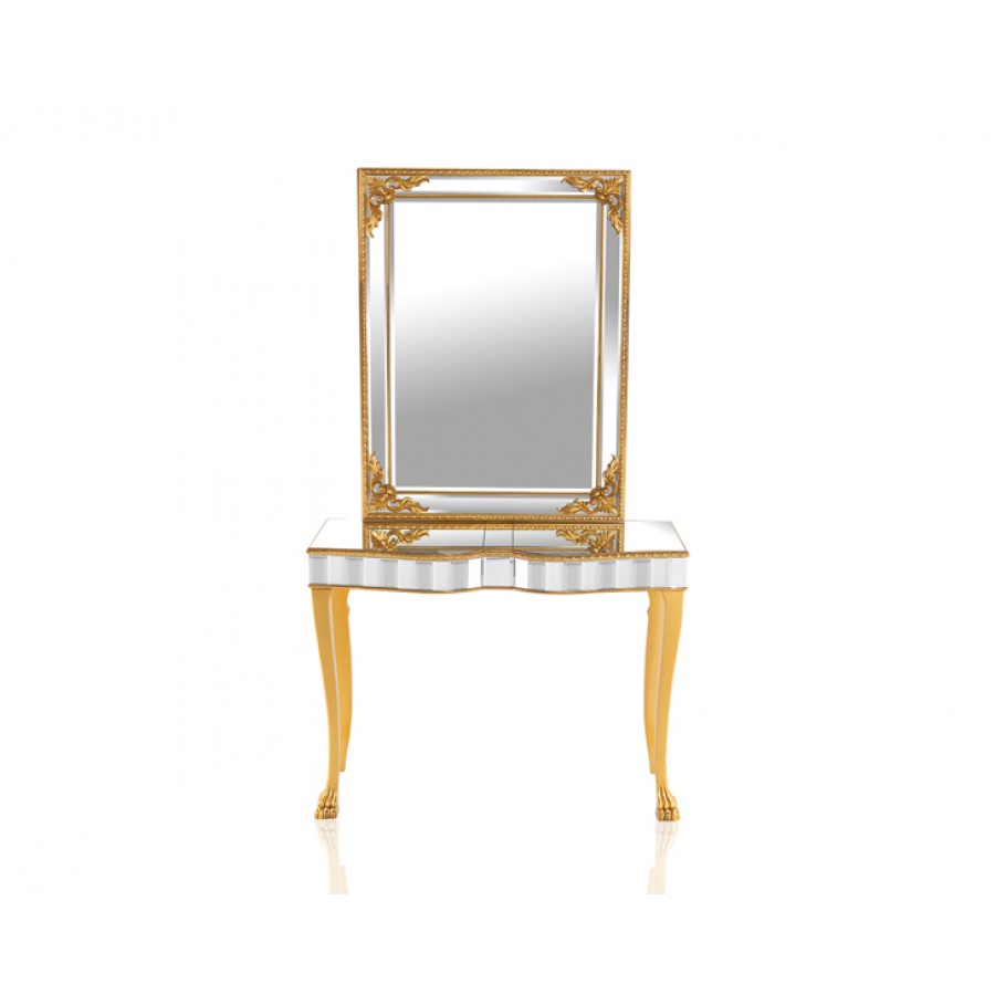 PR89-1042 - Pescara Gold Dresuar Ayna Seti 110*88*40 cm