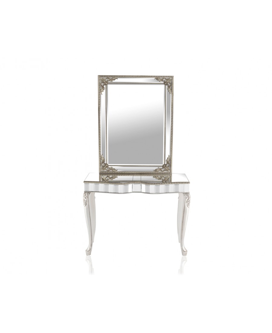 PR89-1043 - Pescara Silver Dresuar Ayna Seti 110*88*40 cm