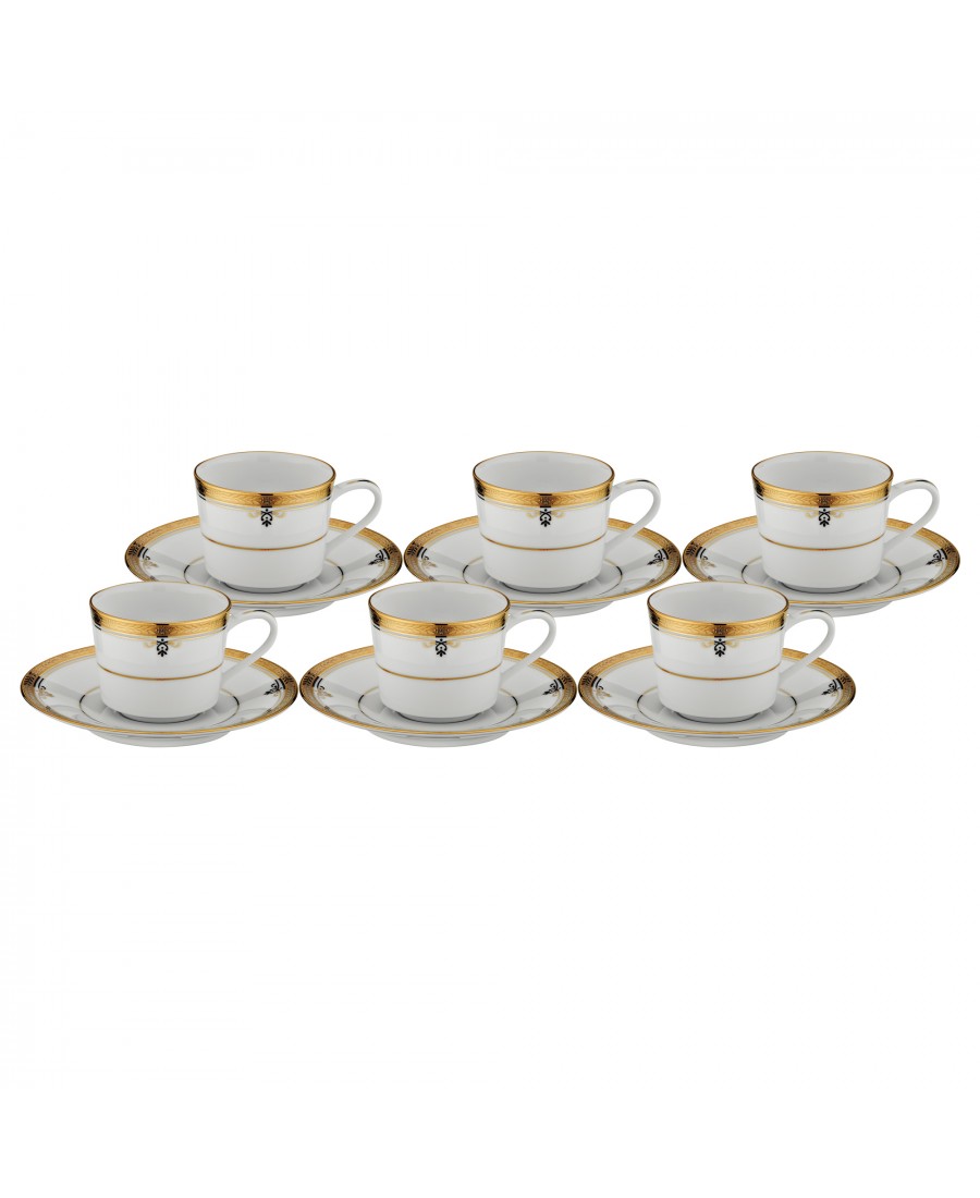 PRN-4346-K - Noritake BUCKINGHAM GOLD Kahve Fincan Takımı